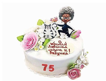 Торт на юбилей бабушке М-3250